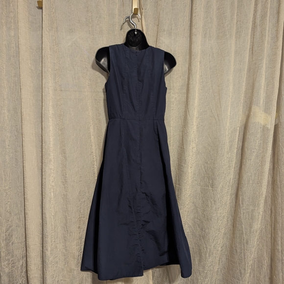 Banana Republic Blue Halter Pleated Midi Dress - Picture 3 of 6